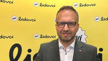 Poslanec KDU-ČSL Marian Jurečka v rozhovoru pro Aktuálně.cz na sjezdu KDU-ČSL v dubnu 2026.