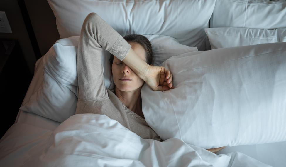 Young,Woman,Waking,Up,In,The,Morning,Feeling,Tired,Suffering