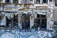 Aftermath of a Russian drone attack in Odesa