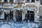 Aftermath of a Russian drone attack in Odesa
