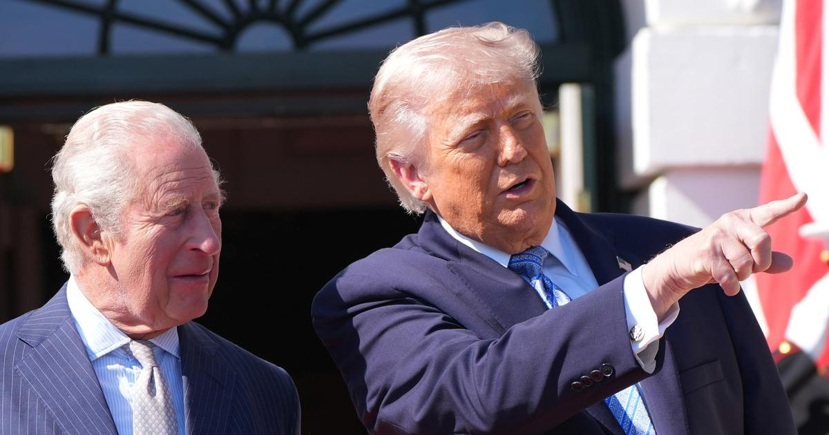 Trump s manželkou přivítali v Bílém domě krále Karla III. s chotí Camillou