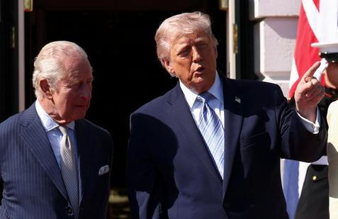 Britain's King Charles and Queen Camilla in the United States for state visit