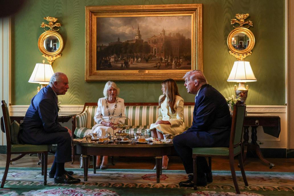 Britain's King Charles and Queen Camilla in the United States for state visit