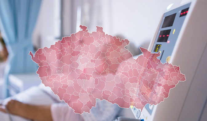 Šance na dlouhý život nejsou všude v Česku stejné; koláž Aktuálně.cz