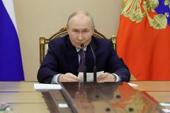 Russian President Putin chairs a meeting in Moscow
