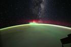 Nasa astronaut snaps vivid aurora and Milky Way from orbit