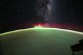 Nasa astronaut snaps vivid aurora and Milky Way from orbit