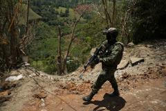Aftermath of a deadly explosives attack in Colombia