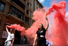 Unions march on May Day in Bilbao