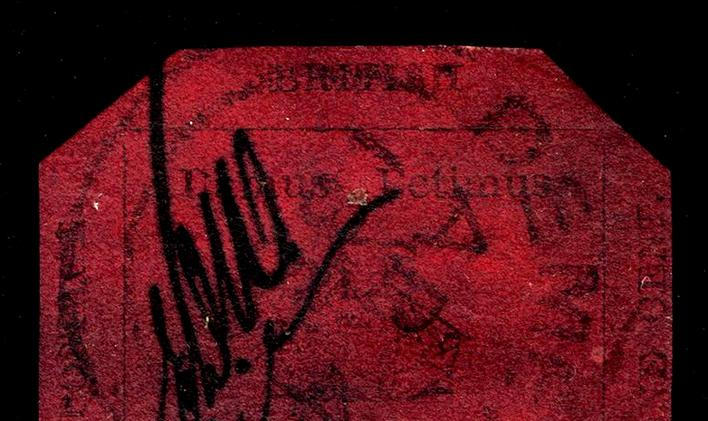 Nejdražší známka světa One-Cent Magenta známá také jako Britská Guyana