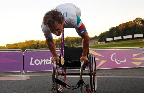 Alex Zanardi na paralympijských hrách 2012