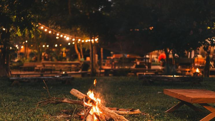 Cozy,Camping,Adventure,In,The,Wilderness,,Van,Trailer,Setup,At
