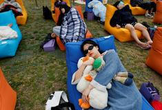 Power Nap Contest for sleep-deprived South Korea held in Seoul