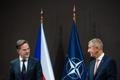 Premiér Andrej Babiš a generální tajemník NATO Mark Rutte