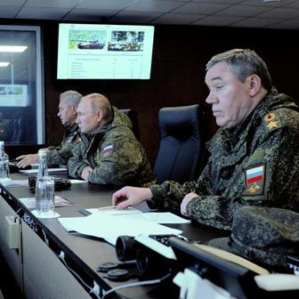 Putin, Gerasimov, Šojgu, rusko, armáda