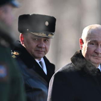 Sergej Šojgu a Vladimir Putin.