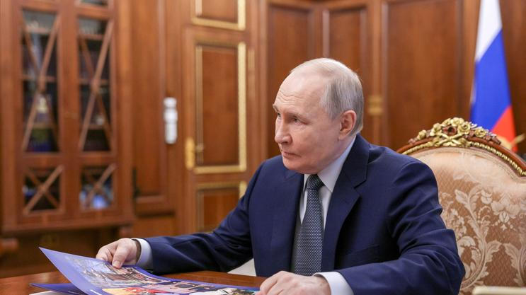 Russian President Vladimir Putin holds a meeting in Moscow