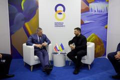Slovak PM Fico attends a meeting with Ukraine's President Zelenskiy in Yerevan