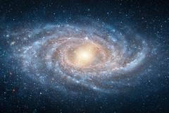 View,From,Space,To,A,Spiral,Galaxy,And,Stars.,Universe