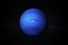 Planet,Neptune,In,The,Starry,Sky,Of,Solar,System,In