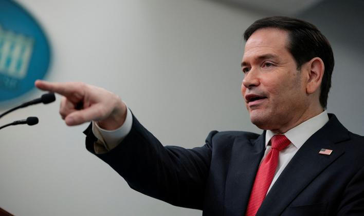 U.S. Secretary of State Marco Rubio holds press briefing at the White House