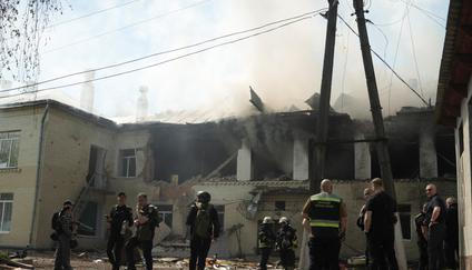 Russian drone strike in Sumy