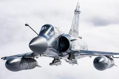Mirage 2000-5 loni v září na cvičení Volfa 2025 ve francouzském Orléans