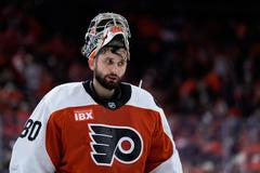 Dan Vladař z Philadelphie v play off NHL 2026