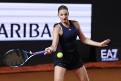Karolína Plíšková na turnaji v Římě 2026