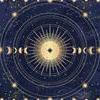 Card,Of,Mystical,Sun,,Moon,,Crescent,,Star,,Sunburst,,Night,Sky.