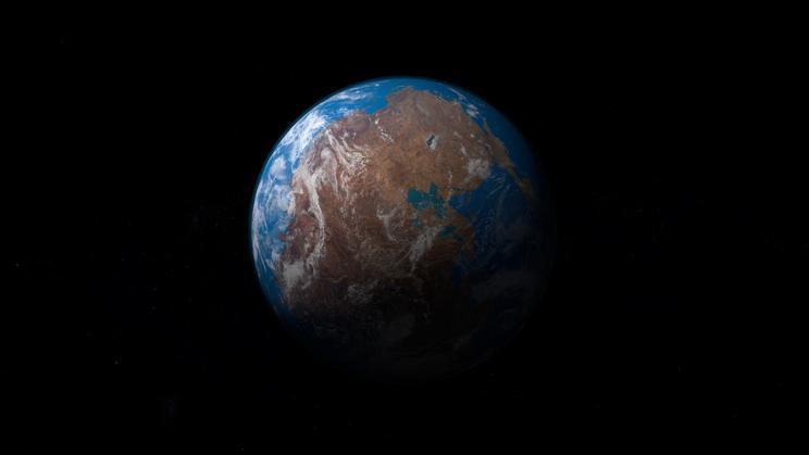 Ancient,Supercontinent,Pangea,In,Earth,Planet.,3d,Rendering