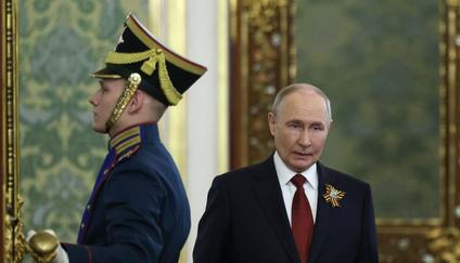 Russian President Vladimir Putin meets with Slovak Prime Minister Robert Fico in Moscow