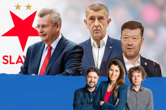 Za nenávist kolem Němců může Babiš. Po běsnění na Slavii nemohl syn usnout. / Koláž: Petr Šimčík, Aktuálně.cz