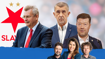 Za nenávist kolem Němců může Babiš. Po běsnění na Slavii nemohl syn usnout. / Koláž: Petr Šimčík, Aktuálně.cz