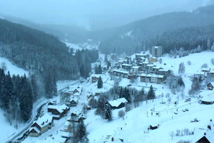 Snow may fall on the mountains in the Czech Republic on Tuesday