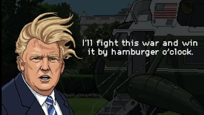 V nové hře od The Secret Handshake s názvem Operation Epic Furious: Strait to Hell si zahrajete za Donalda Trumpa.