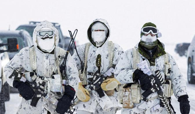 FILE PHOTO: Canadian troops conduct arctic operations