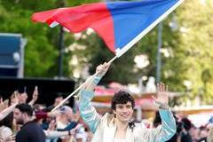 Eurovision Song Contest's 'Turquoise Carpet' event in Vienna