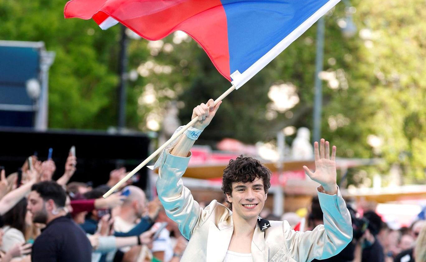 Eurovision Song Contest's 'Turquoise Carpet' event in Vienna