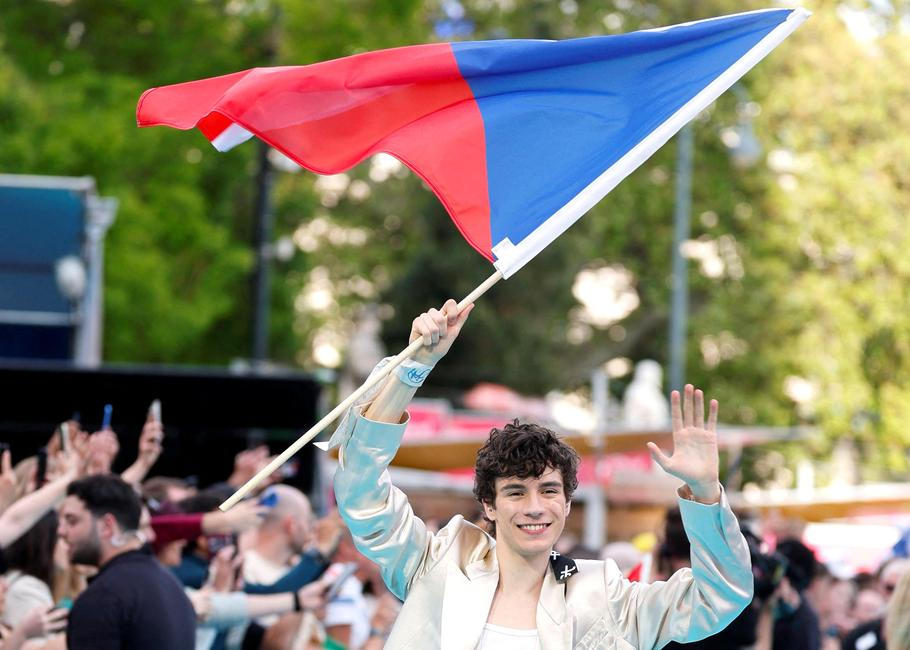 Eurovision Song Contest's 'Turquoise Carpet' event in Vienna