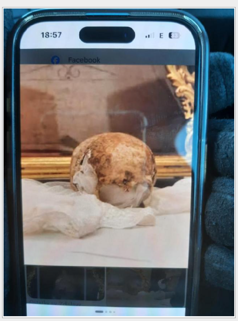 Lebka svaté Zdislavy
