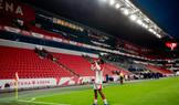 Samuel Isife ze Slavie se raduje z gólu v zápase Slavia - Jablonec