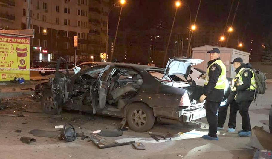 Rusové vyhodili do povětří auto Kyryla Budanova v dubnu 2019