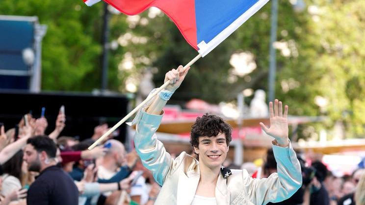 Eurovision Song Contest's 'Turquoise Carpet' event in Vienna