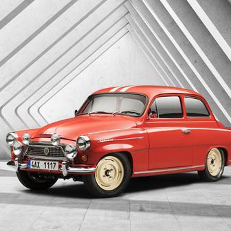 Škoda Octavia Touring Sport (1960) - Škoda Octavia Touring Sport znamenala pro mladoboleslavskou značku úspěšný návrat na světové soutěžní tratě začátkem 60. let. Lehké a spolehlivé vozy s motorem o objemu 1089 cm³ dokázaly pravidelně bodovat v náročných dálkových rallye a rychle si získaly respekt mezi evropskou konkurencí. Největší slávu přinesly modelu především starty na Rallye Monte Carlo, kde posádky Škody opakovaně triumfovaly ve své třídě.