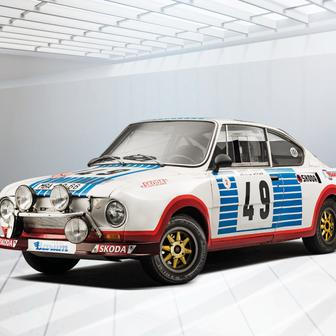 Škoda 130 RS (1975) - Škoda 130 RS se stala největší legendou československého motorsportu a jedním z nejúspěšnějších závodních vozů své éry. Kupé přezdívané „Porsche Východu“ debutovalo v roce 1975 a okamžitě zaujalo kombinací nízké hmotnosti, skvělé ovladatelnosti a spolehlivosti. V rallye i na okruzích dokázala 130 RS porážet výrazně silnější soupeře ze západní Evropy a stala se hvězdou na obou stranách železné opony.