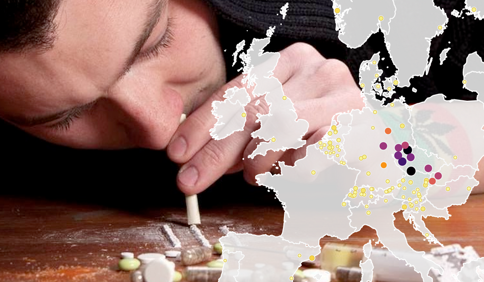 Užívání drog v evropských městech