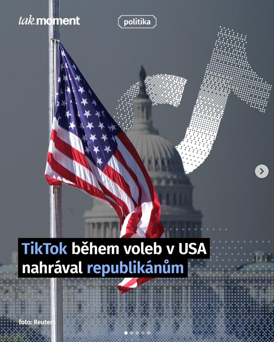 Projekt tak.moment přináší informace také o politickém dění.