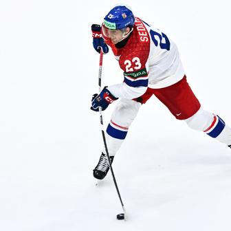 Lukáš Sedlák v zápase MS 2026 Česko - Slovinsko
