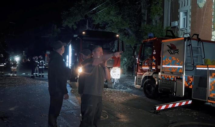 Aftermath of Russian drone strike, amid Russia's attack on Ukraine, in the Odesa region